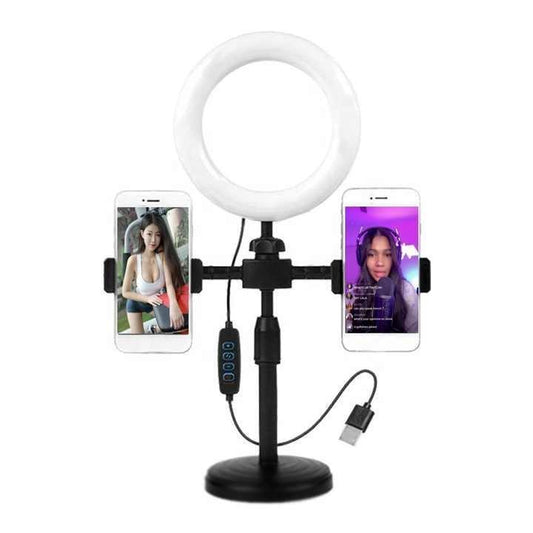 Ring Light with Stand - 3 Adjustable Light Modes & Multiple Brightness
