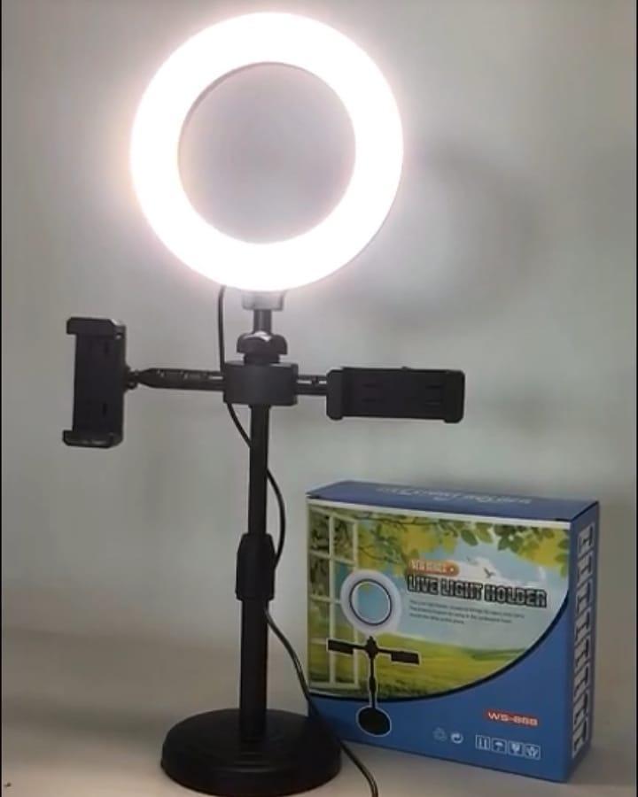 Ring Light with Stand - 3 Adjustable Light Modes & Multiple Brightness