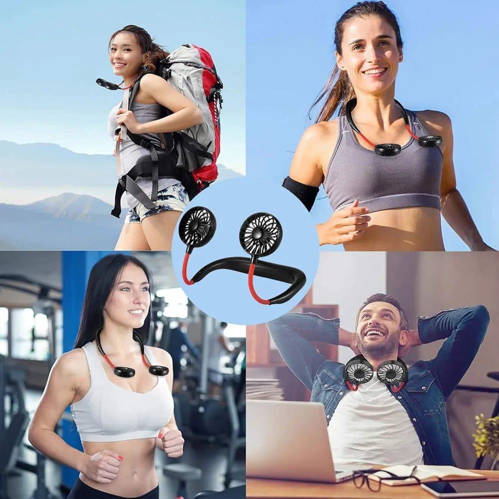 Black Neck Fan - 1 Pc Foldable Portable Cooling Device