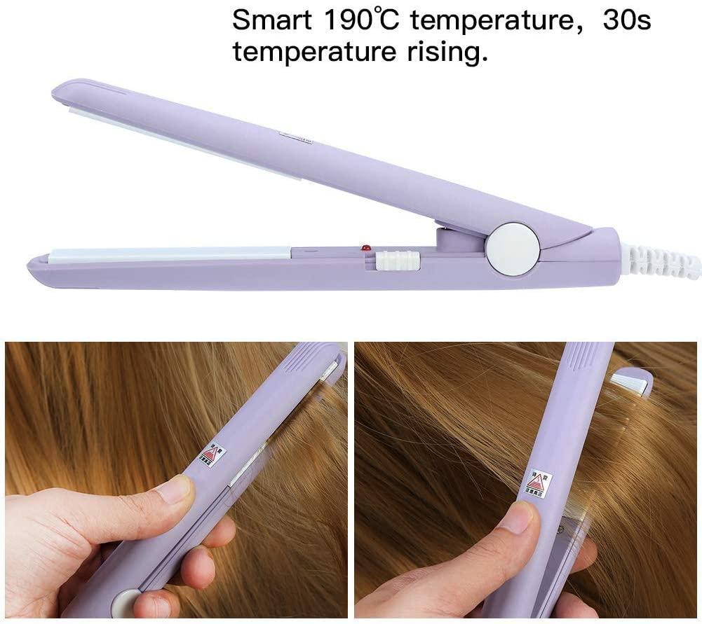 Lightweight Portable Mini Hair Straightener - 1 Pcs with Medium Heat and Dual Speed Settings